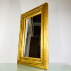 Brocante Spiegel In Goudkleurige Lijst thumbnail 2