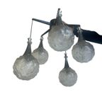 Vintage Glazen Luster Met 5 Lichtpunten thumbnail 6