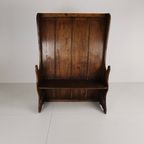 Antique Westcountry Pine High Back Settle 1800S thumbnail 11