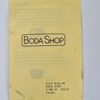 Vintage Fondueset Kosta Boda Shop Gietijzer Hout Zweden '60 thumbnail 8