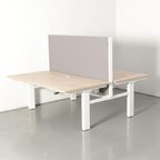 Solidesk Benchwerkplek, Oak Light Blad, 160 X 80 Cm, Hoogte Instelbaar Onderstel D.M.V. Handsling thumbnail 2