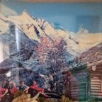 Oostenrijk 3d Vintage Schilderij Met Kristal Stenen Etc. thumbnail 9
