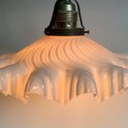 Art Deco Hanglamp Frans Opaline Glas thumbnail 4