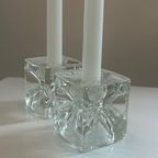Vintage Glass Candle Holders – Set Of 2 By Rudolf Jurnikl thumbnail 3