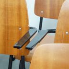 Set Van 12 Vintage Jaren ’60 Dutch Design Marko School/kantine/eetkamerstoelen Met Armleuningen thumbnail 17