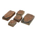 Antieke Printer Plaat Gravure Drukblok Bloemen Koper Hout Set Van 5 thumbnail 2