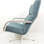 Vintage Artifort Draaifauteuil | De Ploeg Stof 'Grape' thumbnail 4