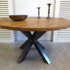 Prachtige Grote Ronde Mango Eettafel 140 Cm thumbnail 14