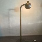 Brass Goose Neck Floor Lamp By Egon Hillebrand, 1970S thumbnail 6