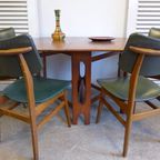 Set Van 4 Vintage Retro Stoelen Van Ontwerper Van Os thumbnail 13