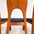 Set Van 4 Niels Koefoed Stoelen Blauw, 1960's thumbnail 12