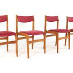Set 4 Erik Buch Model 89 Stoelen Eetkamerstoelen 'tjele' Vintage thumbnail 12