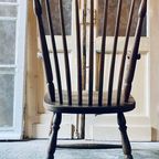 Antieke Windsor Chair. Spijlen Stoel. Origineel. thumbnail 7