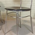 Set Van 4 Vintage Postmodern Italiaans Eetkamerstoelen thumbnail 4