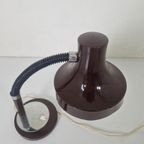 Grote Vintage Donker Paarse Space Ace Bureau Lamp. thumbnail 5