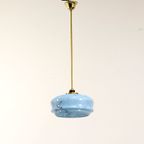 Blauwe Art-Deco Hanglamp thumbnail 2