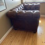 Vintage Chersterfield Club Fauteuil Cognac Leer thumbnail 5