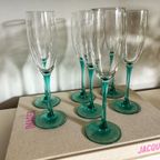 7x Luminarc France Champagne Glaze Aqua Groen thumbnail 3