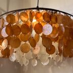 Capiz Hanglamp Vintage Schelpen Schelp Lamp thumbnail 7