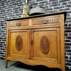 Oud Eiken Dressoir / Meidenkast / Commode thumbnail 3