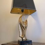 Verguld Bronzen Lamp "Madonna" - Alain Chervet - Frankrijk '70 thumbnail 15