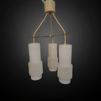 Hanglamp- Messing Met Melkglas thumbnail 2