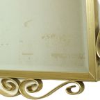 Hollywood Regency Spiegel Goudkleurig Metaal Facet Mid-Century 74Cm thumbnail 9