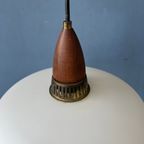 Melkglas Hanglamp - Philips Style Light Armatuur - Louis Kalff - Opaline Glass Lamp thumbnail 10