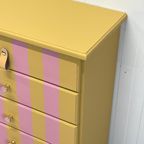 Restyle Streep Ladekastje Hout Porselein/leer Knop thumbnail 4