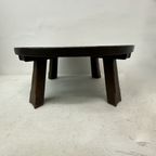 Brutalist Solid Wooden Coffee Table , 1970’S thumbnail 11