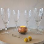 Vintage Kristallen Hoge Wijnglazen, 4 Stuks thumbnail 2