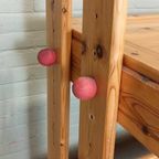 Vintage Grenen Design Kantelbaar Bureau Tekentafel thumbnail 10