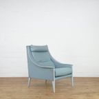 Leather Gio Ponti Lounge Chair Model Dezza For Poltrona Frau thumbnail 2