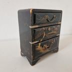 Antiek Chinees Sieraden Kastje Houten Ladekastje thumbnail 3