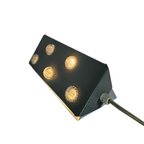 Herda Almelo - Vintage Bedlamp - Grijs - Sterren - Wandverlichting - 70's - Retro thumbnail 2