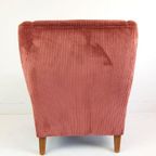 Vintage Artifort Fauteuil Nieuw Gestoffeerd Oud Roze Rib thumbnail 5