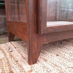 Vintage Vitrine Toonbankkastje Theekastje Oud Kastje Display thumbnail 12