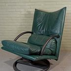 Vintage Rolf Benz Leren Swivel Fauteuil, Torino Bmp thumbnail 6