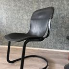 4X Willy Rizzo “All-Black” Chairs For Cidue, Ca 70S thumbnail 19