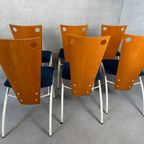 6X Vintage ‘Memphis’ Stoelen thumbnail 8