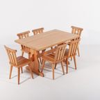 Swedish Modern Pine Dining Set, 1960S thumbnail 22