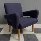 Purple Arm Chair By Jitona 1970s thumbnail 2