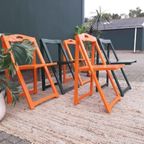 Set: 3x Vintage Design Klapstoel Trieste Aldo Jacober Stoel Jr 60 thumbnail 17
