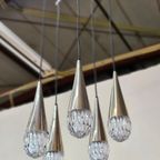 Vintage Hanglamp / Luster Iceglas Kaiser Leuchten thumbnail 2