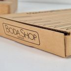 Vintage Fondueset Kosta Boda Shop Gietijzer Hout Zweden '60 thumbnail 5