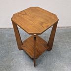 Amsterdamse School Artdeco Bijzettafel Plantentafel Zuil thumbnail 3