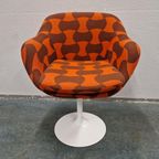Jaren 70 Tulpstoel Oranje Fauteuil Spaceage Stoel thumbnail 3