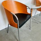 Calligaris Postmoderne Stoelen En Bijzettafel Italië ‘90 thumbnail 4