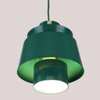 Iconische Tivoli Donkergroene Hanglamp Ontworpen Door Jorn Utzon Voor Nordisk Solar - Denemarken thumbnail 9