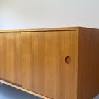 Vintage Houten Dressoir Met 4 Lades En 2 Schuifdeurtjes thumbnail 12